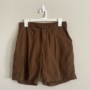 Novara Men's cycling padded Shorts size M brown sport zipper pocket athletics